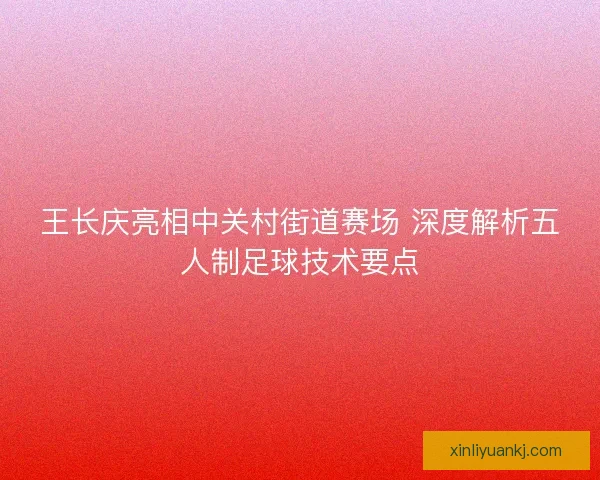 王长庆亮相中关村街道赛场 深度解析五人制足球技术要点 王长庆亮相中关村街道赛场 深度解析五人制足球技术要点